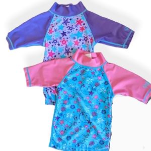 Set of two UV Skinz rashguard swimsuit tops
